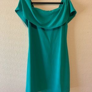 Charles Henry Off the shoulder dress.